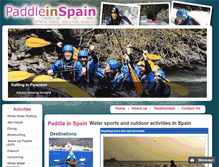 Tablet Screenshot of paddleinspain.com